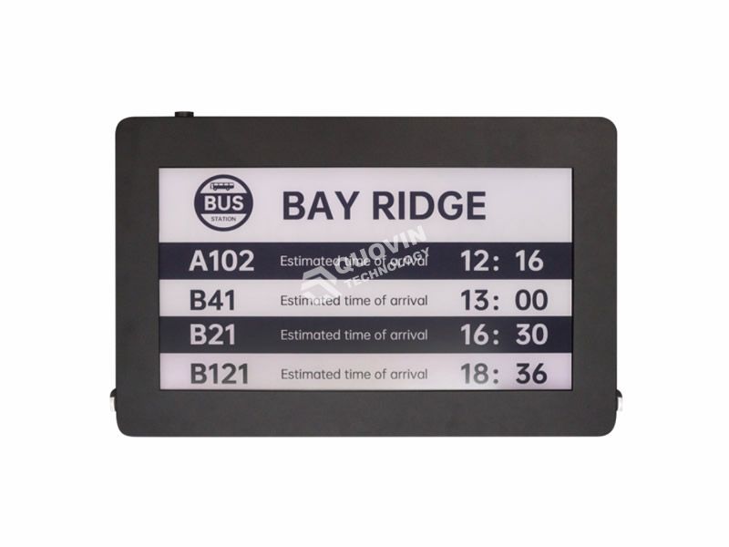 E-ink busstop signage