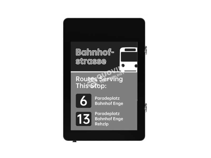 E-ink busstop signage