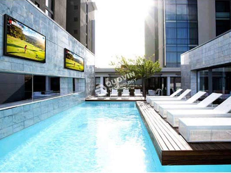 Outdoor TV for swimming pool
