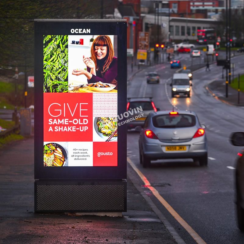 Roadside outdoor digital signage