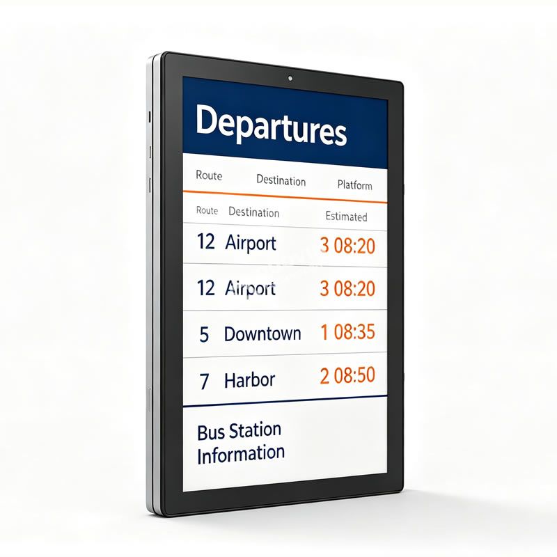 Color e-paper bus stop sign